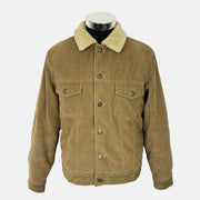 Beige Corduroy Trucker Jacket made of Cotton (M)