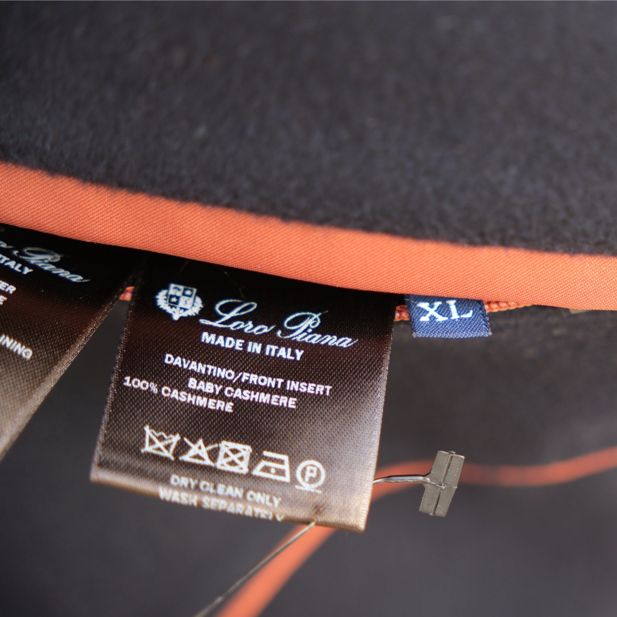 Dark Blue Coat made of Baby Cashmere (M, XL)