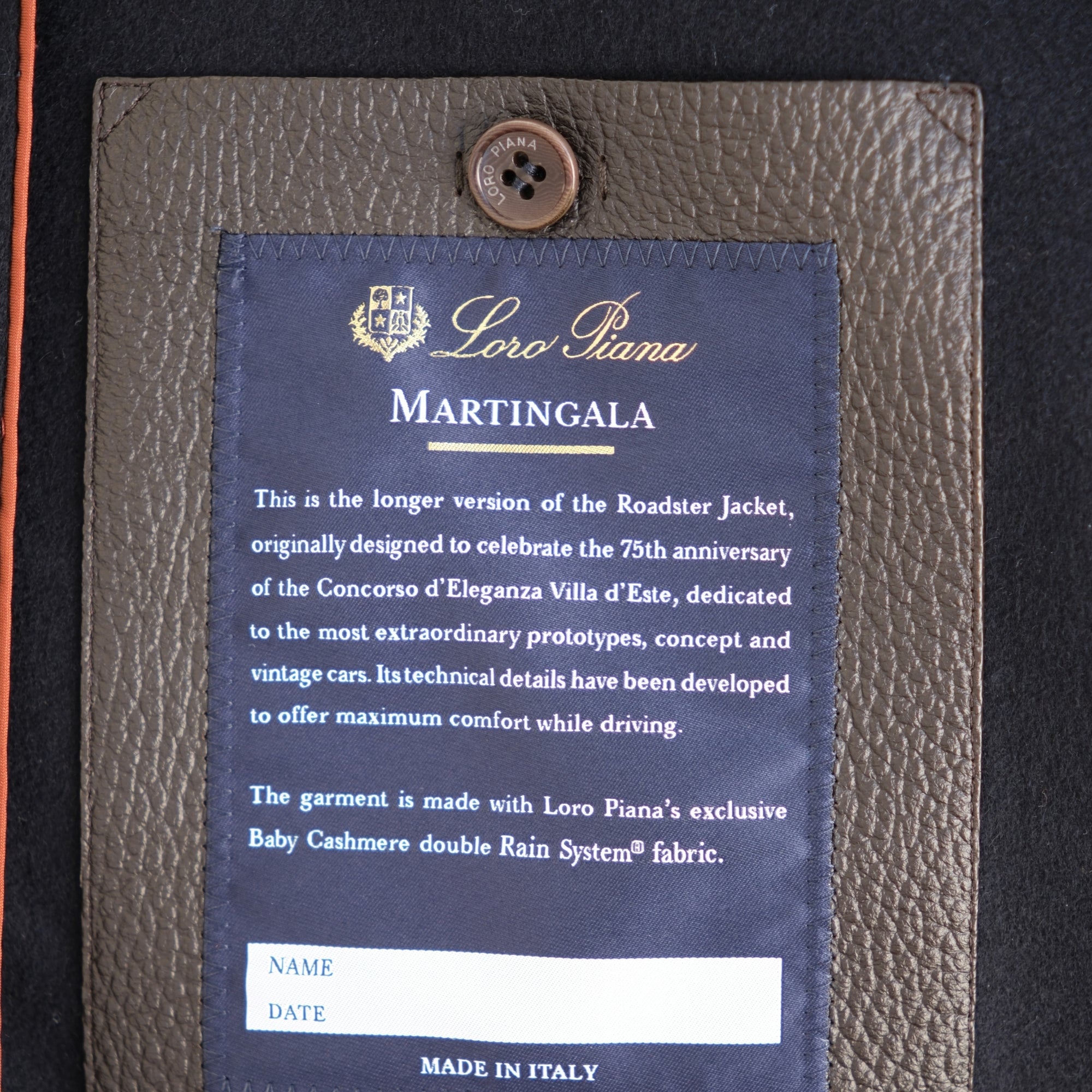 Dark Blue Coat made of Baby Cashmere (M, XL)