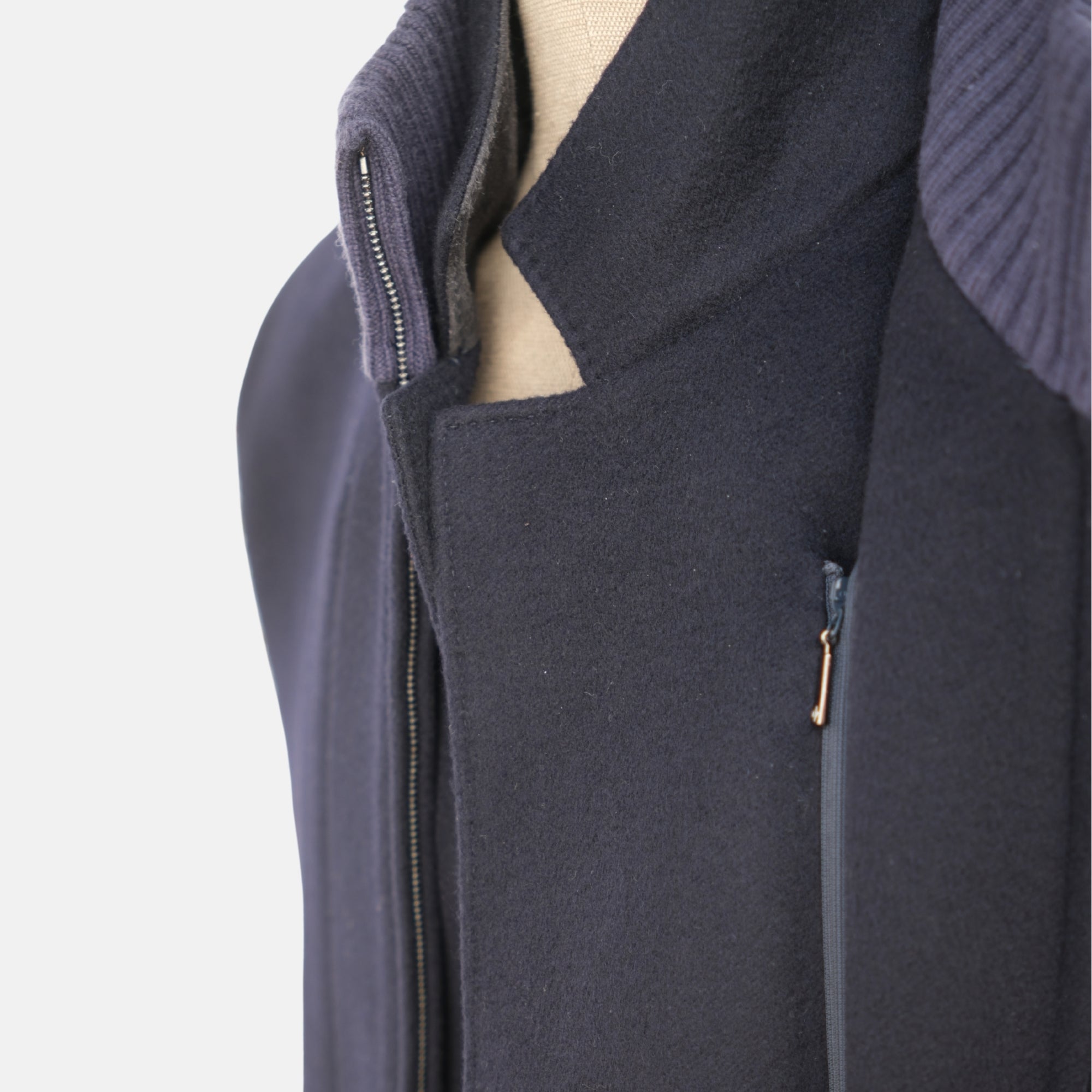 Dark Blue Coat made of Baby Cashmere (M, XL)