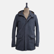 Blue Beaver Lined Coat made of Vicuna/Cashmere (M)