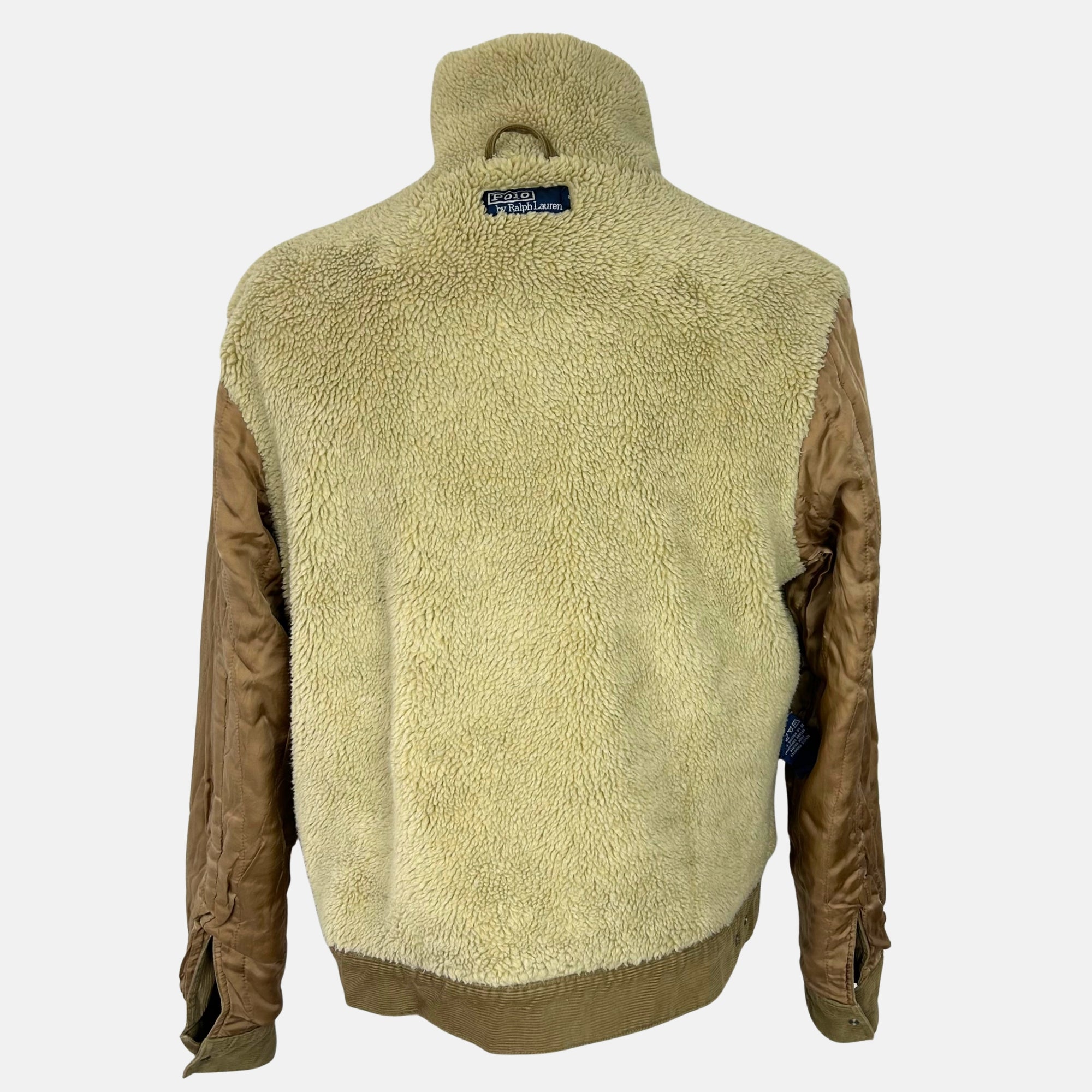 Beige Corduroy Trucker Jacket made of Cotton (M)