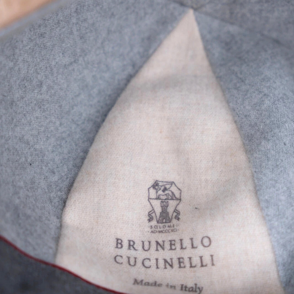 Beige Baseball Cap made of Suede (S)