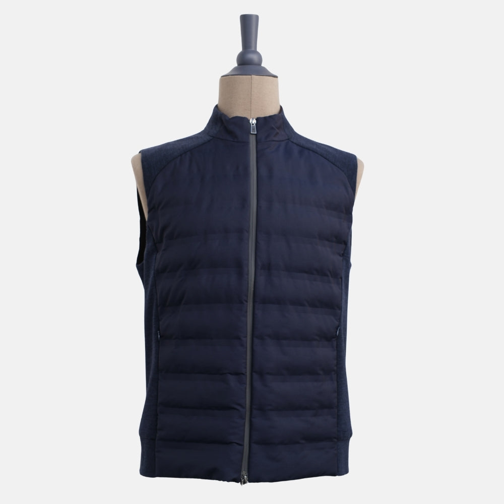 Navy Blue Vest made of Virgin Wool (M)