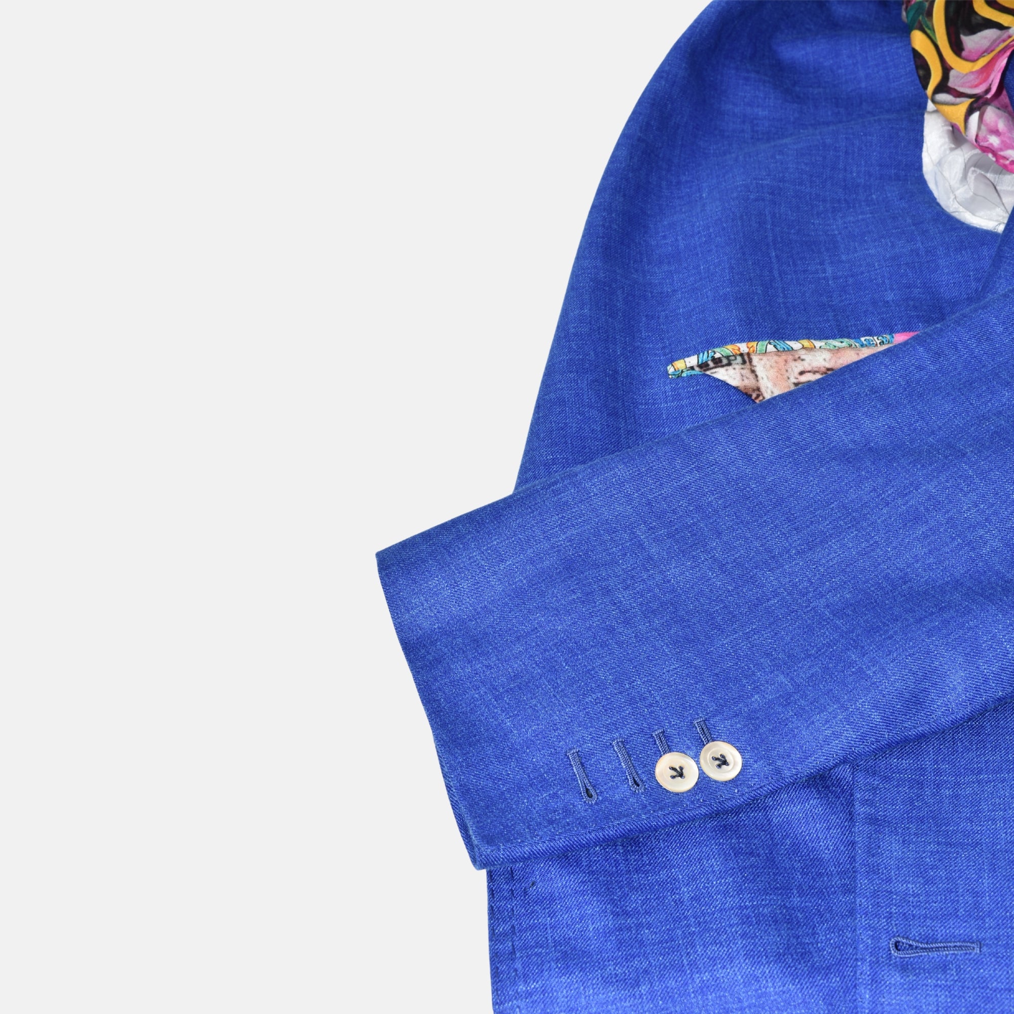 Blue Blazer made of Cotton/Linen/Wool (EU 52L)