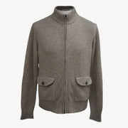 Beige Cashmere Knit Jacket (EU 50)