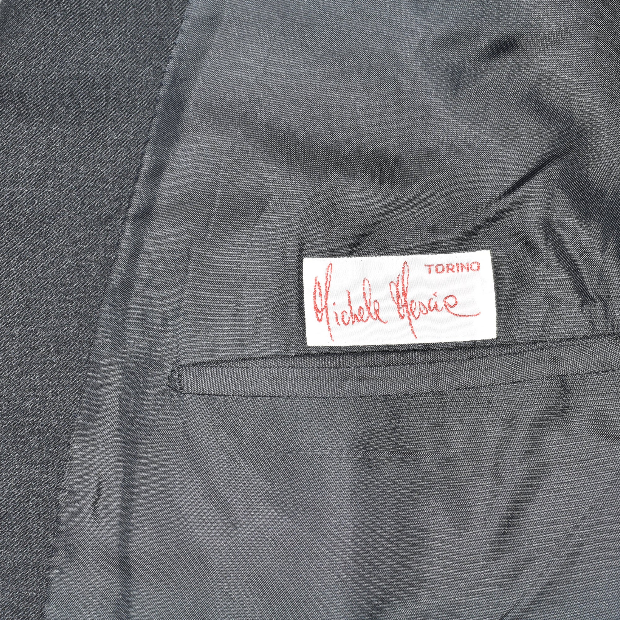 Charcoal Double Breasted Suit made of Wool (EU 52L)