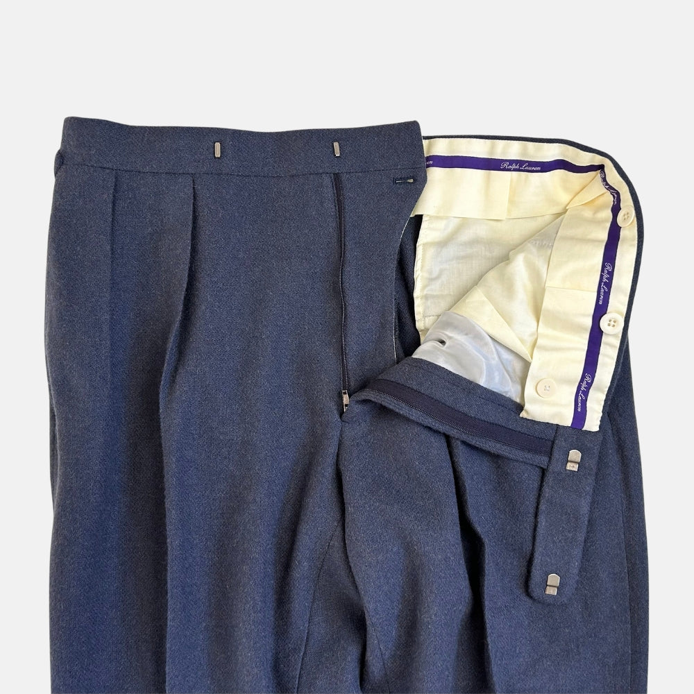 Blue Suit handmade of Camel Hair (EU 46)