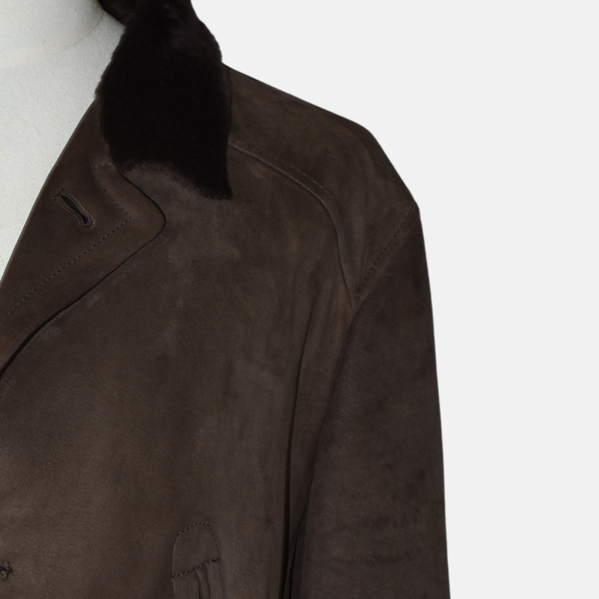 Brown Shearling Coat (XL)