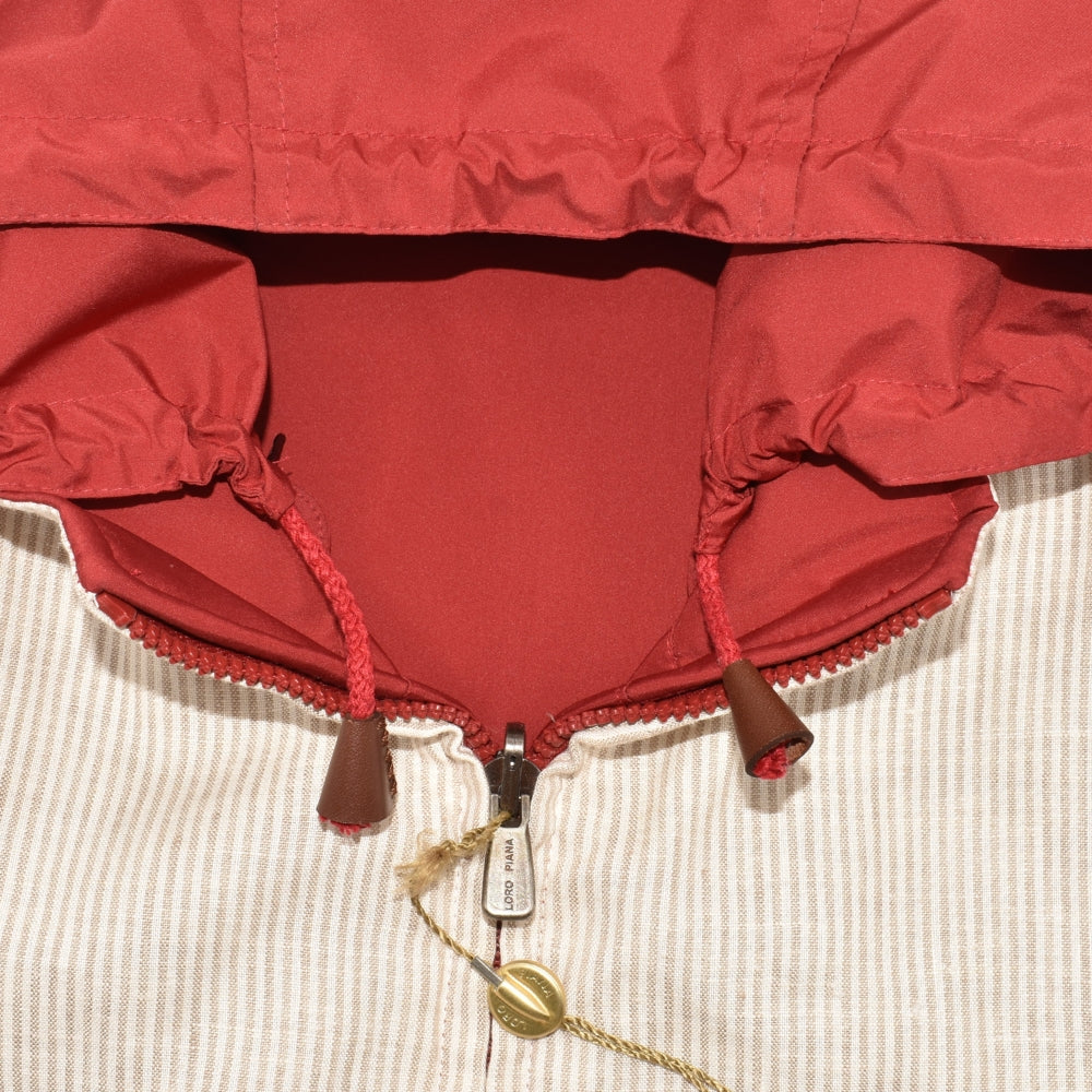 Red-Offwhite/Striped Reversible Vest (S)