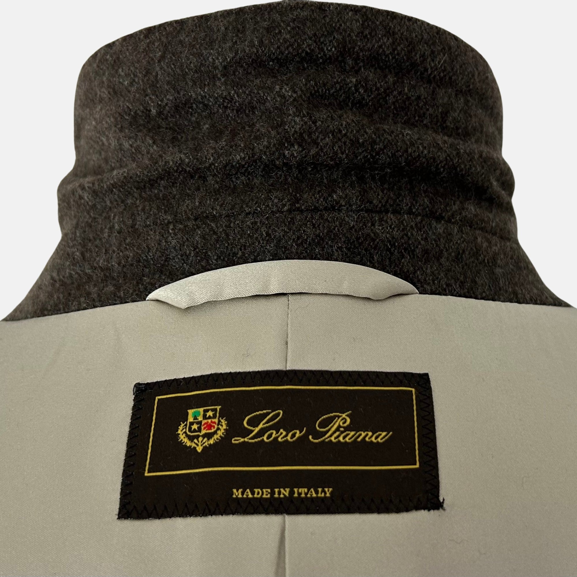 Brown Melange Coat made of Cashmere/Silk (EU 56)