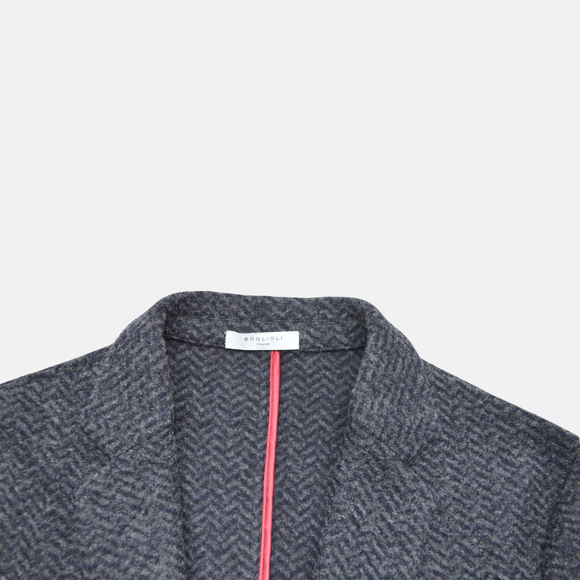 Grey / Blue Fischgrat Blazer made of Wool (M)