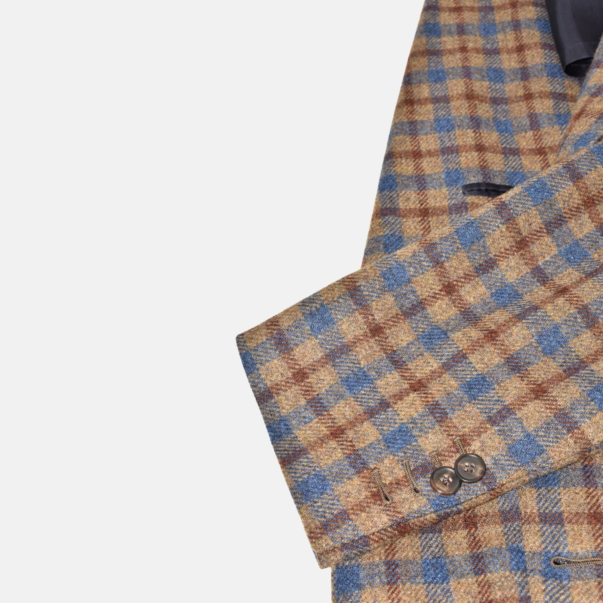 Multicoloured Checkered Blazer made of Wool (EU 52L)
