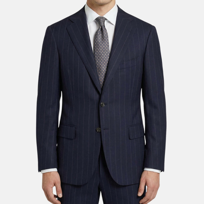 Navy Chalkstripe Wool Suit