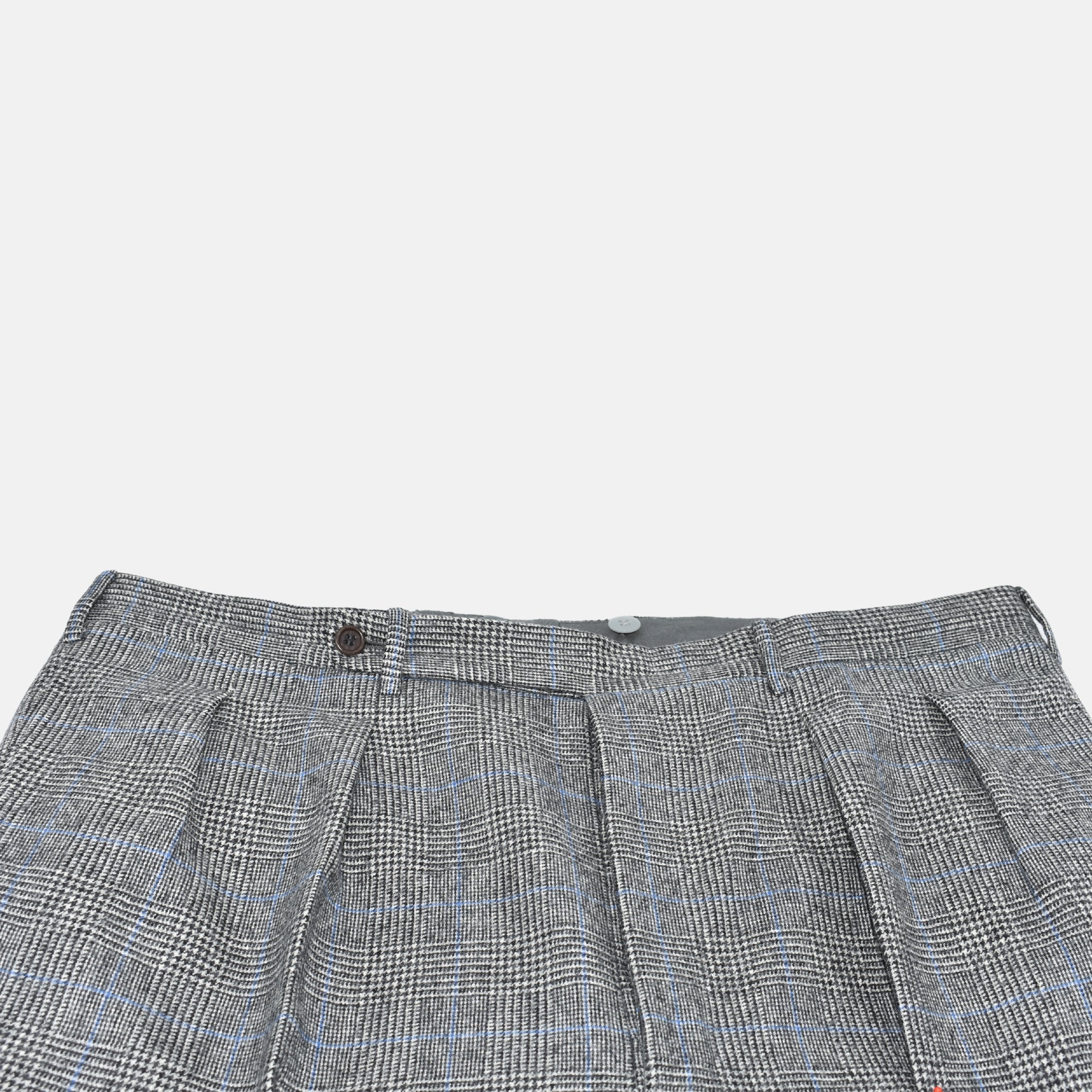 Multicoloured Checkered 3 Pcs. Suit made of Wool (EU 52L)