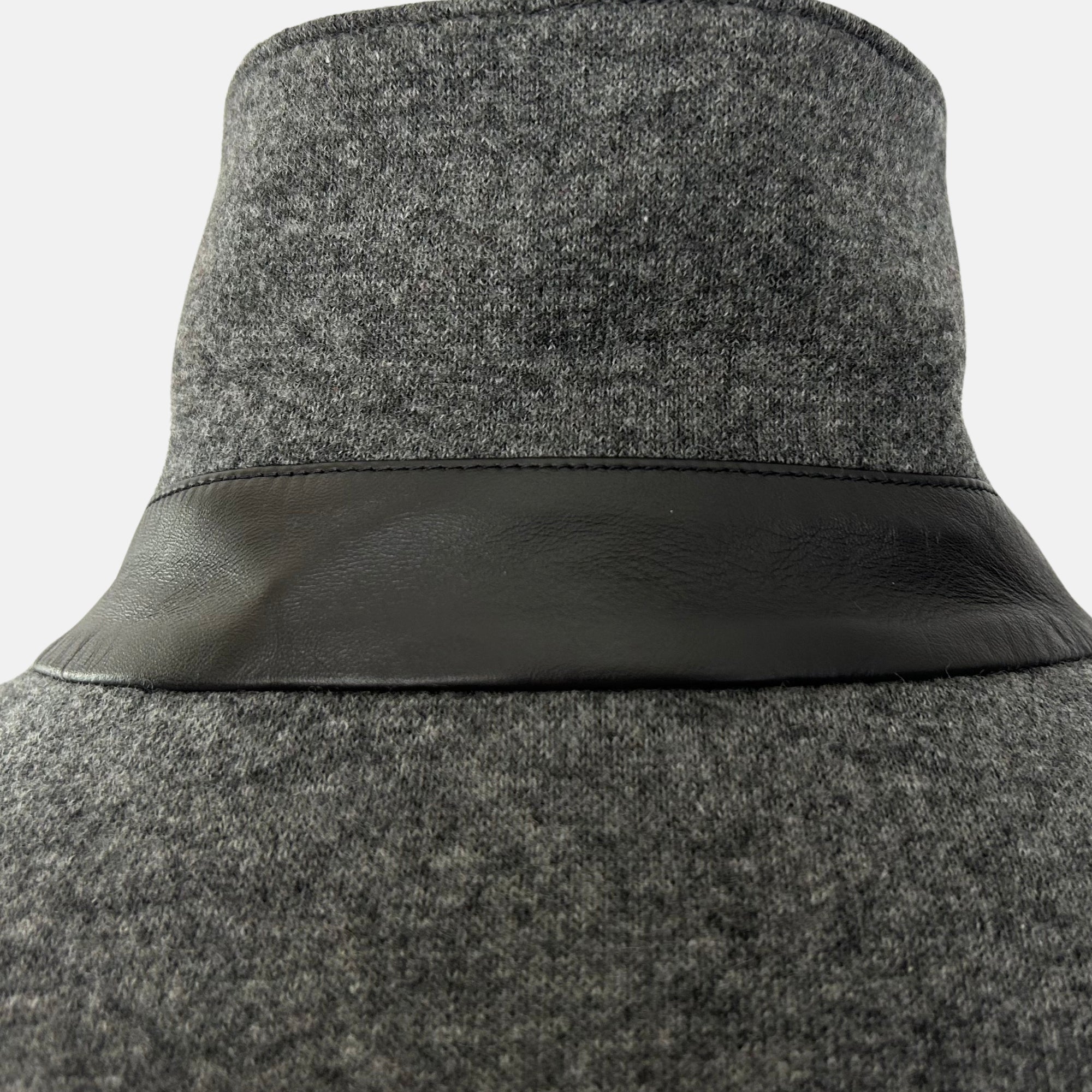 Grey Melange Cashmere Coat (M)