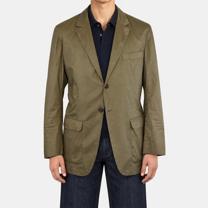 Olive Blazer Tech Polysester