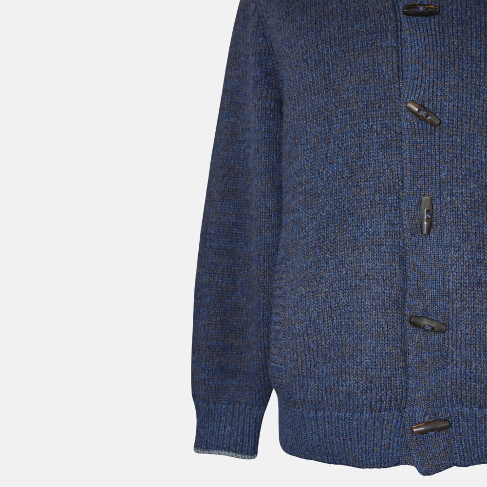 Multicolor Cashmere Toggle Cardigan (EU 54)