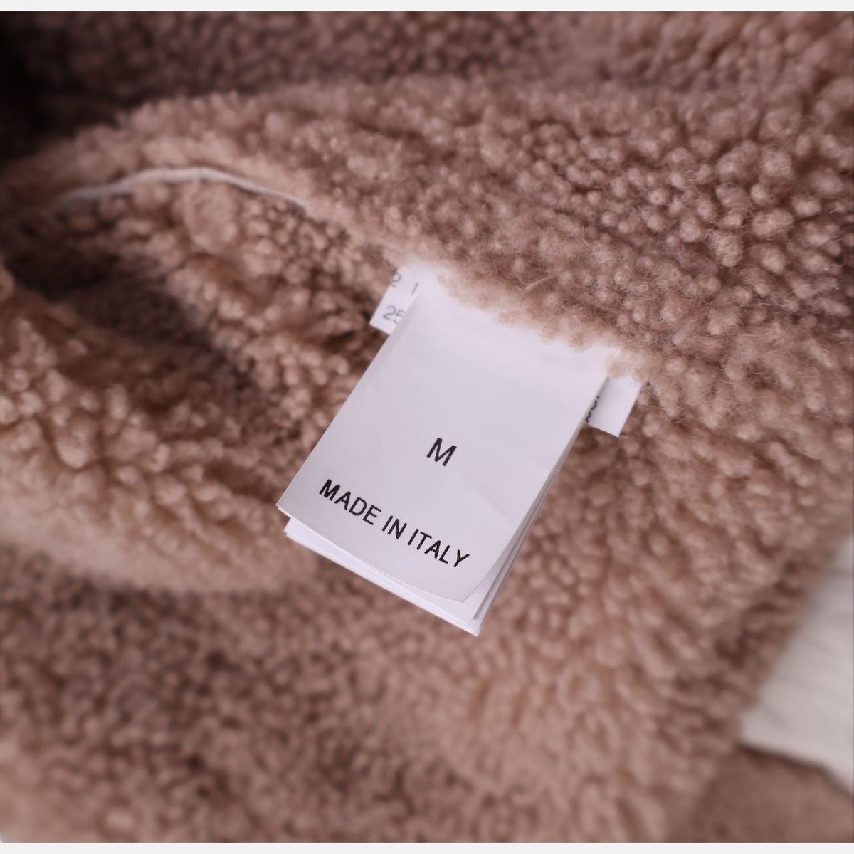 Brunello Cucinelli Suede Shearling Overcoat Light Beige (M)