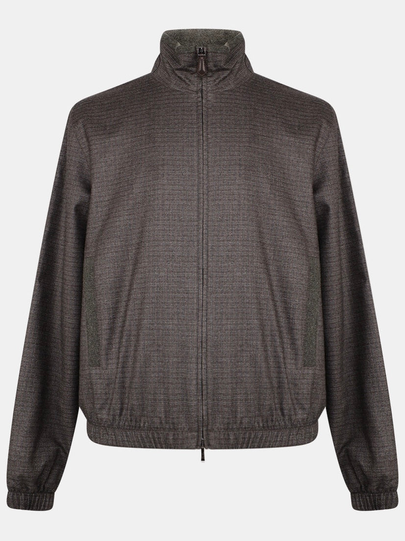 Brown Cashmere Award Bomber