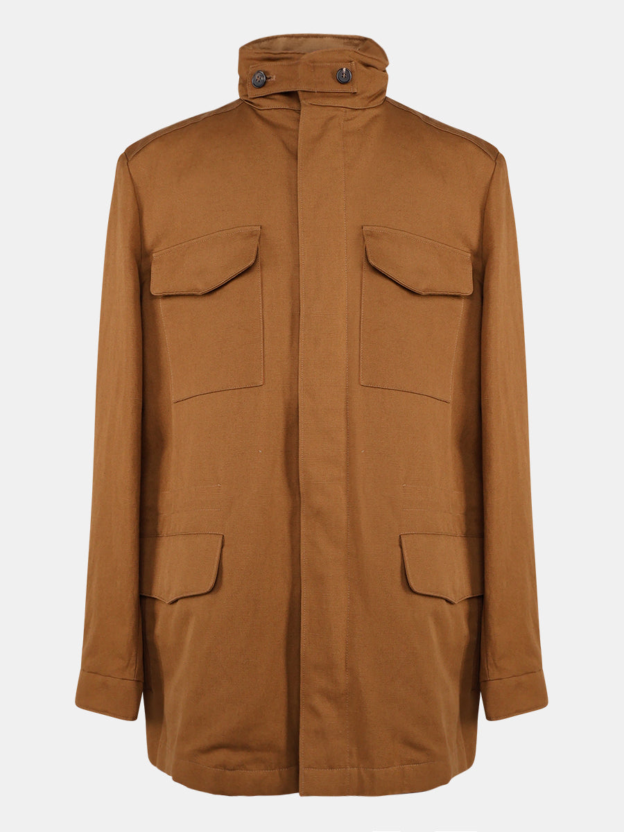 Pecan New Traveller Cotton/Linen Jacket