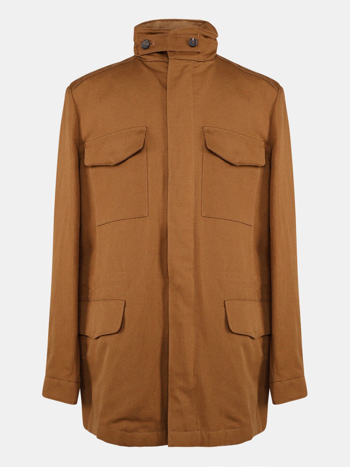 Pecan New Traveller Cotton/Linen Jacket