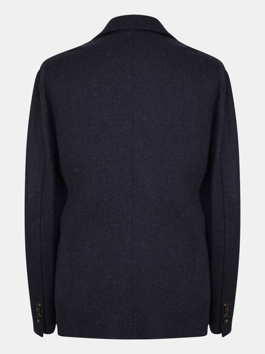 Navy Novalis Cashmere Jersey Jacket