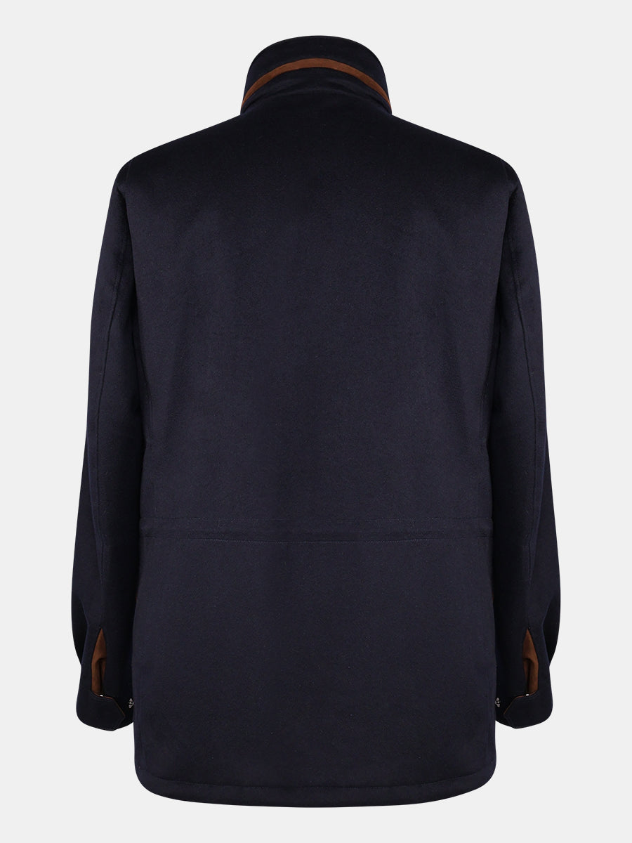 Navy Cashmere Traveller Jacket