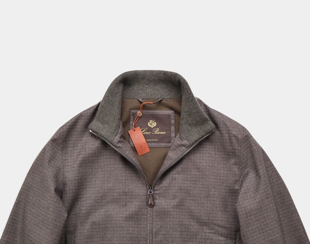 Brown Cashmere Award Bomber