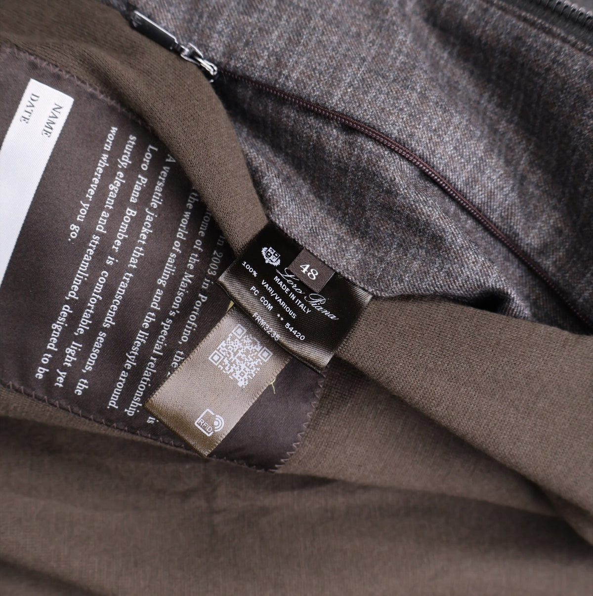 Brown Cashmere Award Bomber