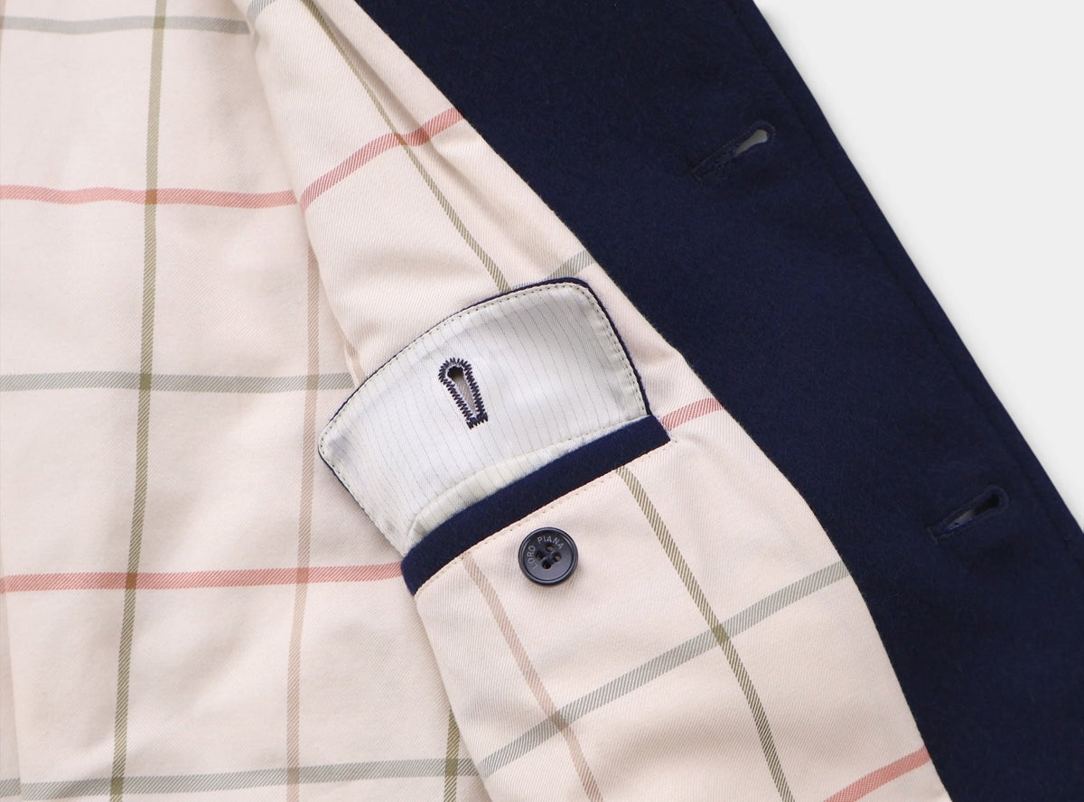 Navy Quilted Carry Cashmere Gilet