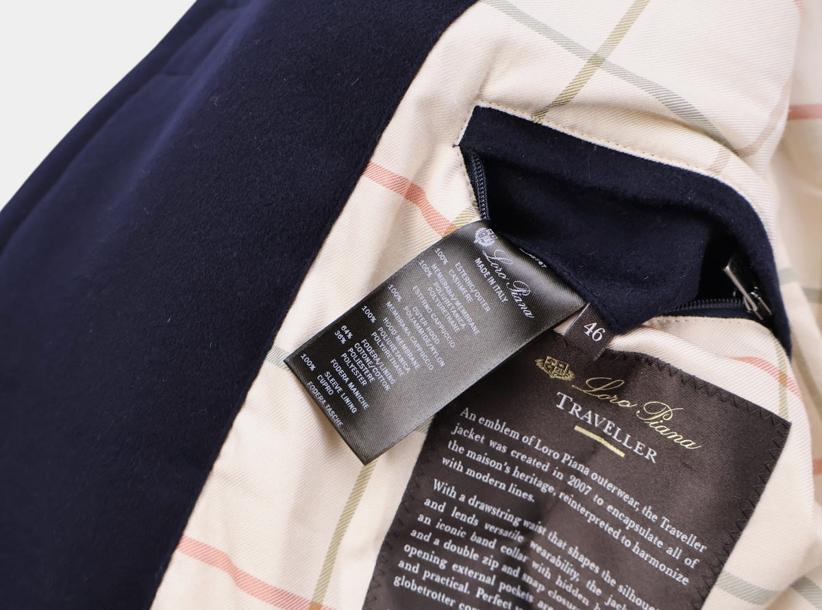 Navy Cashmere Traveller Jacket