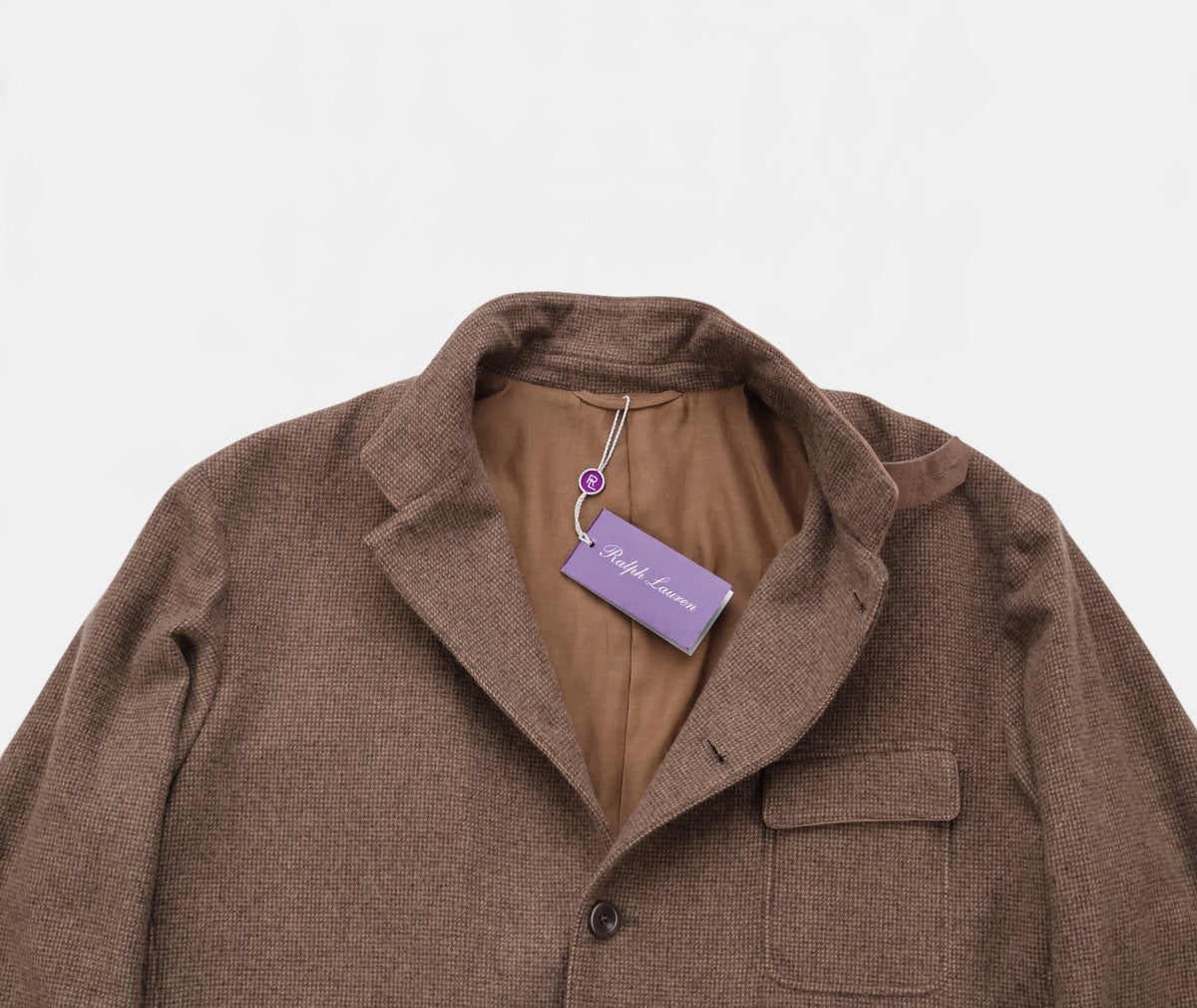 Brown The Stables Cashmere Silk Wool Jacket