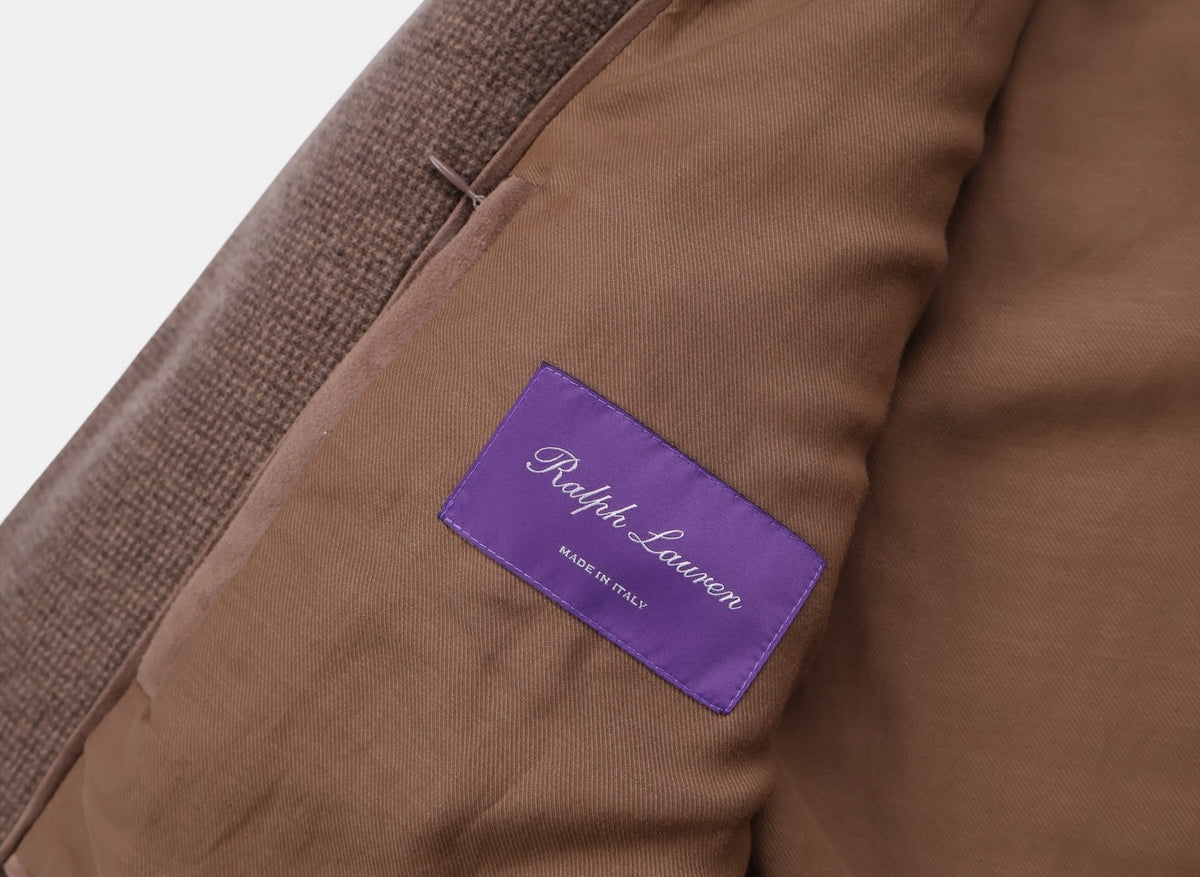 Brown The Stables Cashmere Silk Wool Jacket