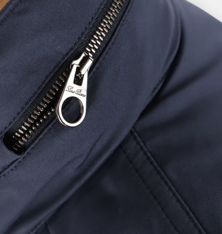 Navy Windmate Traveller Cashmere Jacket