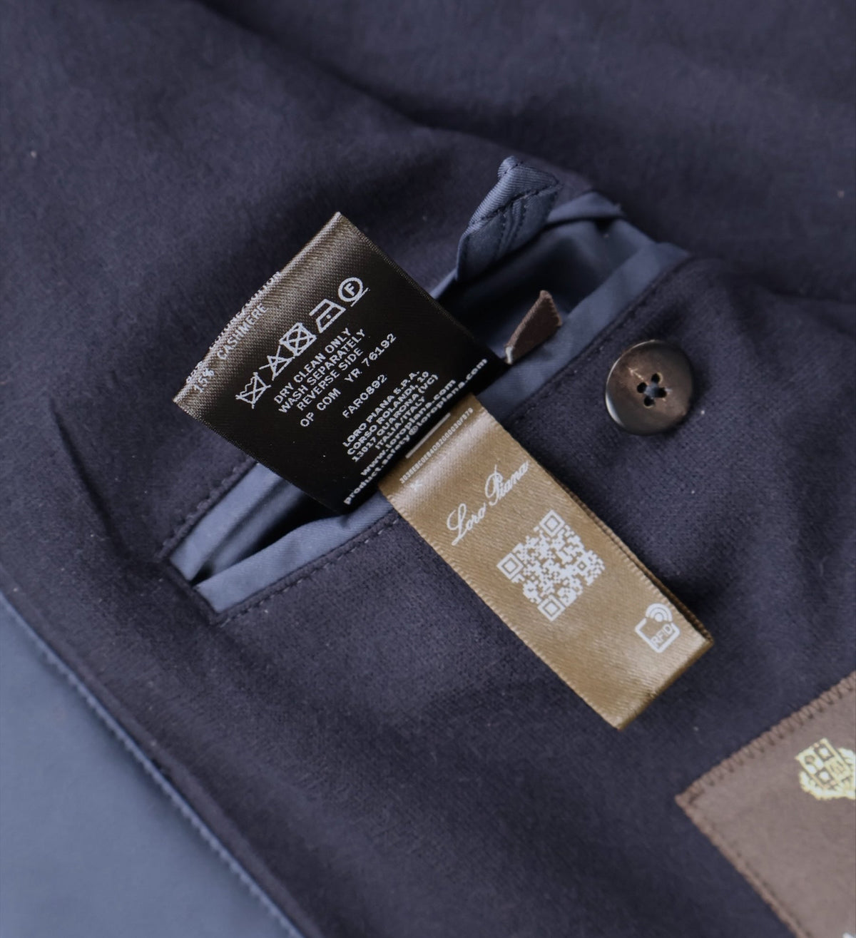 Navy Windmate Traveller Cashmere Jacket