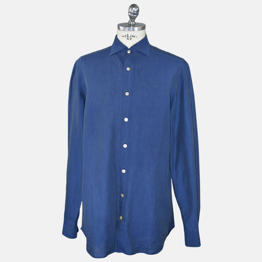 Blue Linen/Silk Shirt (EU 44)