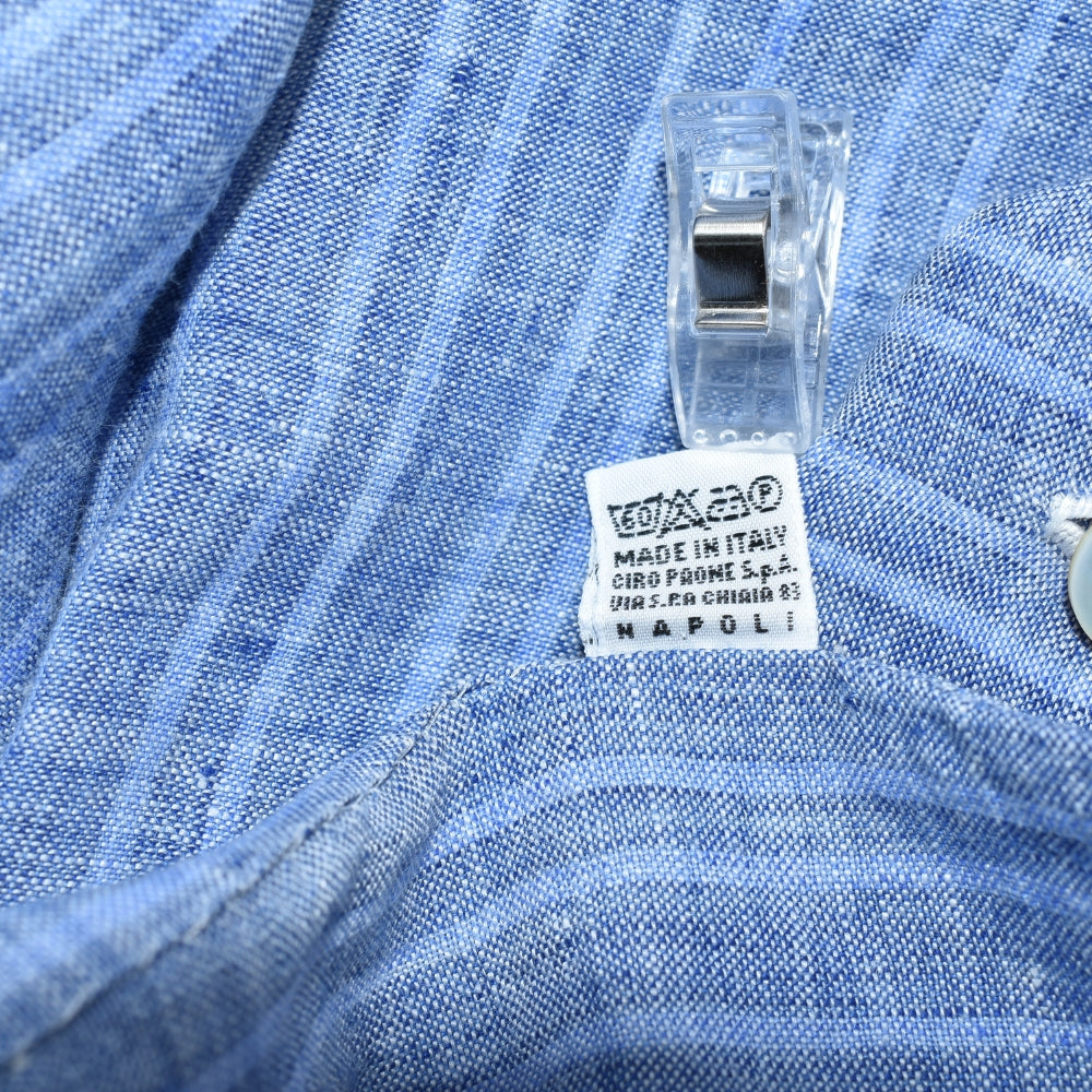 Blue Linen Striped Shirt (EU 44)