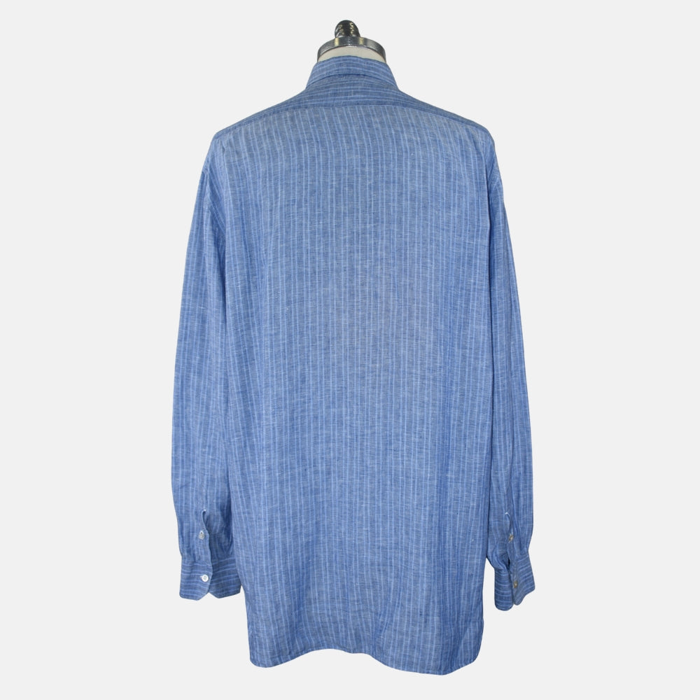 Blue Linen Striped Shirt (EU 44)