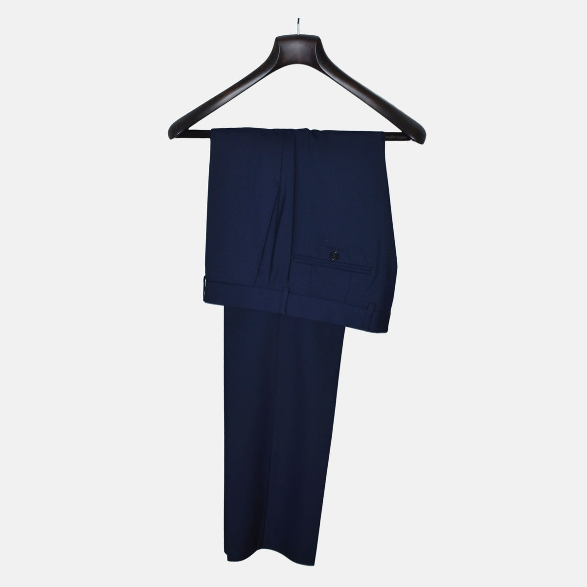 Navy Virgin Wool Trousers