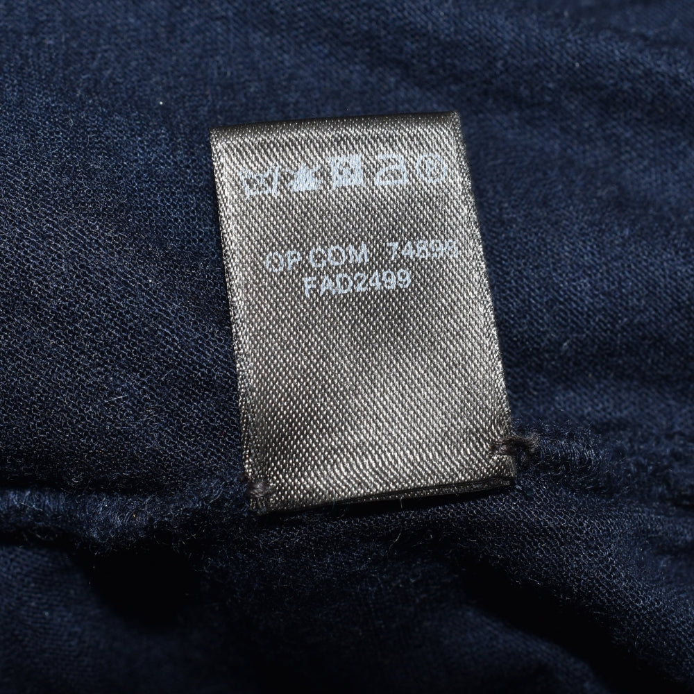 Navy Cashmere Longsleeve Polo (XL)