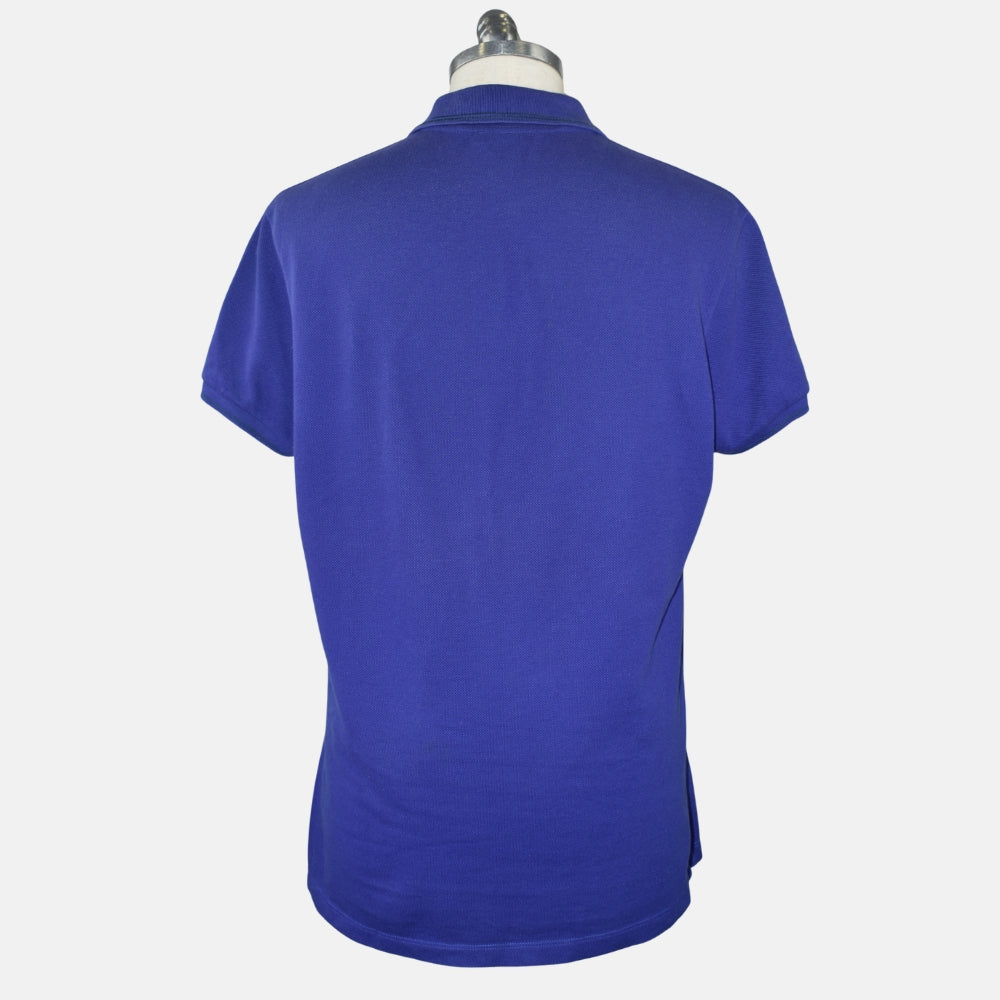 Purple/Blue Cotton Poloshirt (XXL)