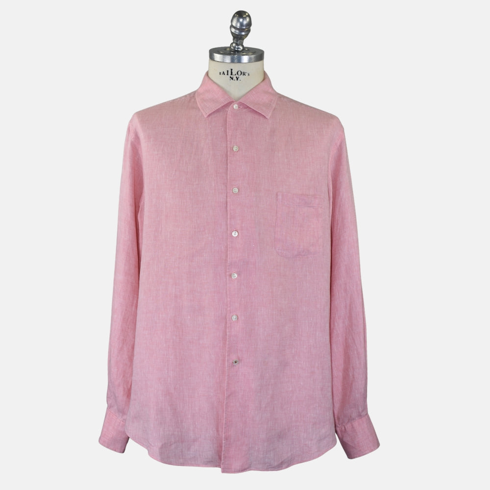 Pink Linen Shirt (XXL)