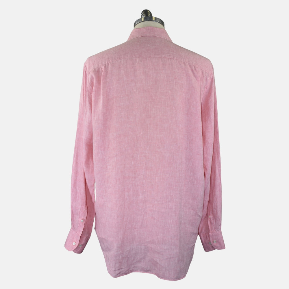 Pink Linen Shirt (XXL)