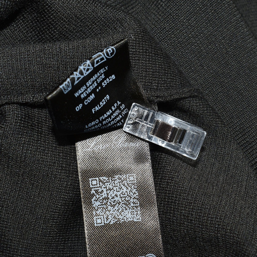 Khaki Virgin Wool Polo-Sweater (EU 48)