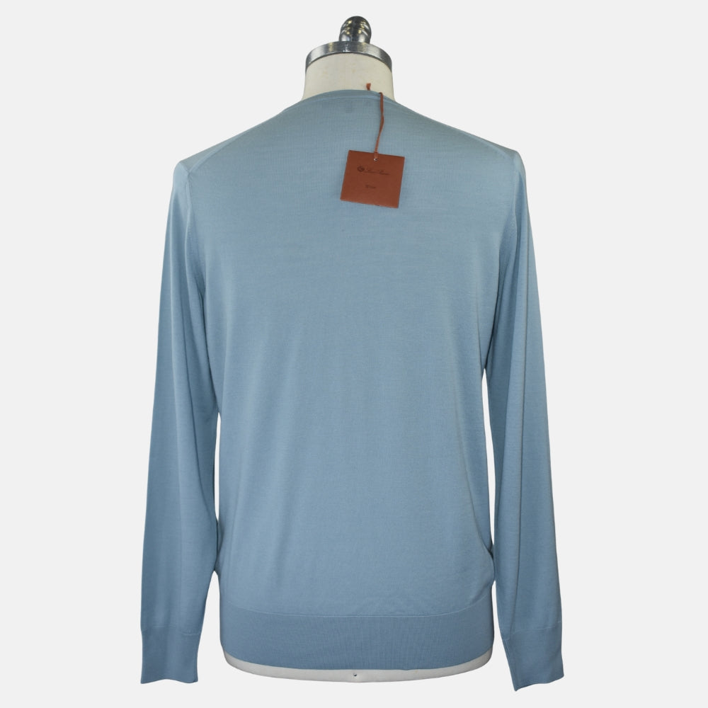Light Petrol Virgin Wool Sweater (EU 48)