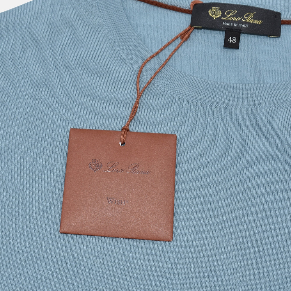 Light Petrol Virgin Wool Sweater (EU 48)