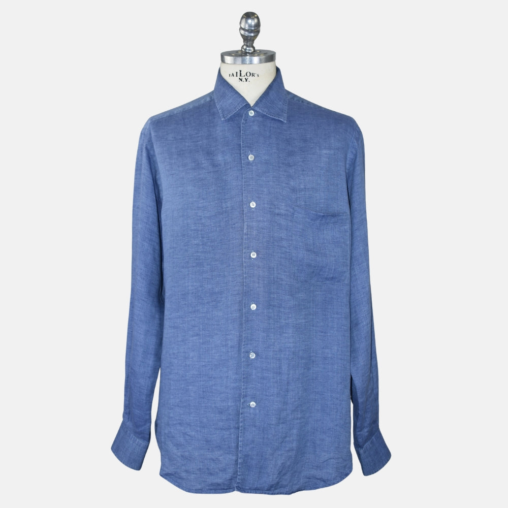 Blue Linen Shirt (XL)