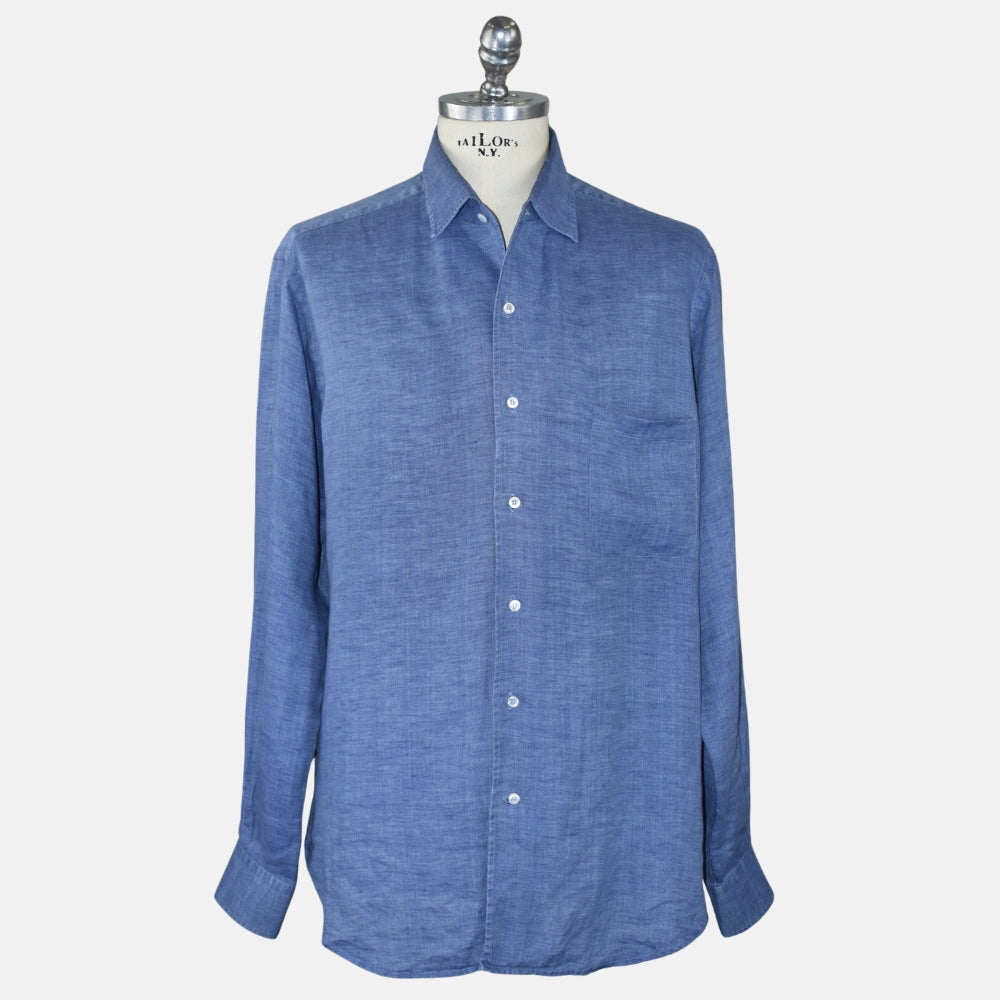 Blue Linen Shirt (XL)