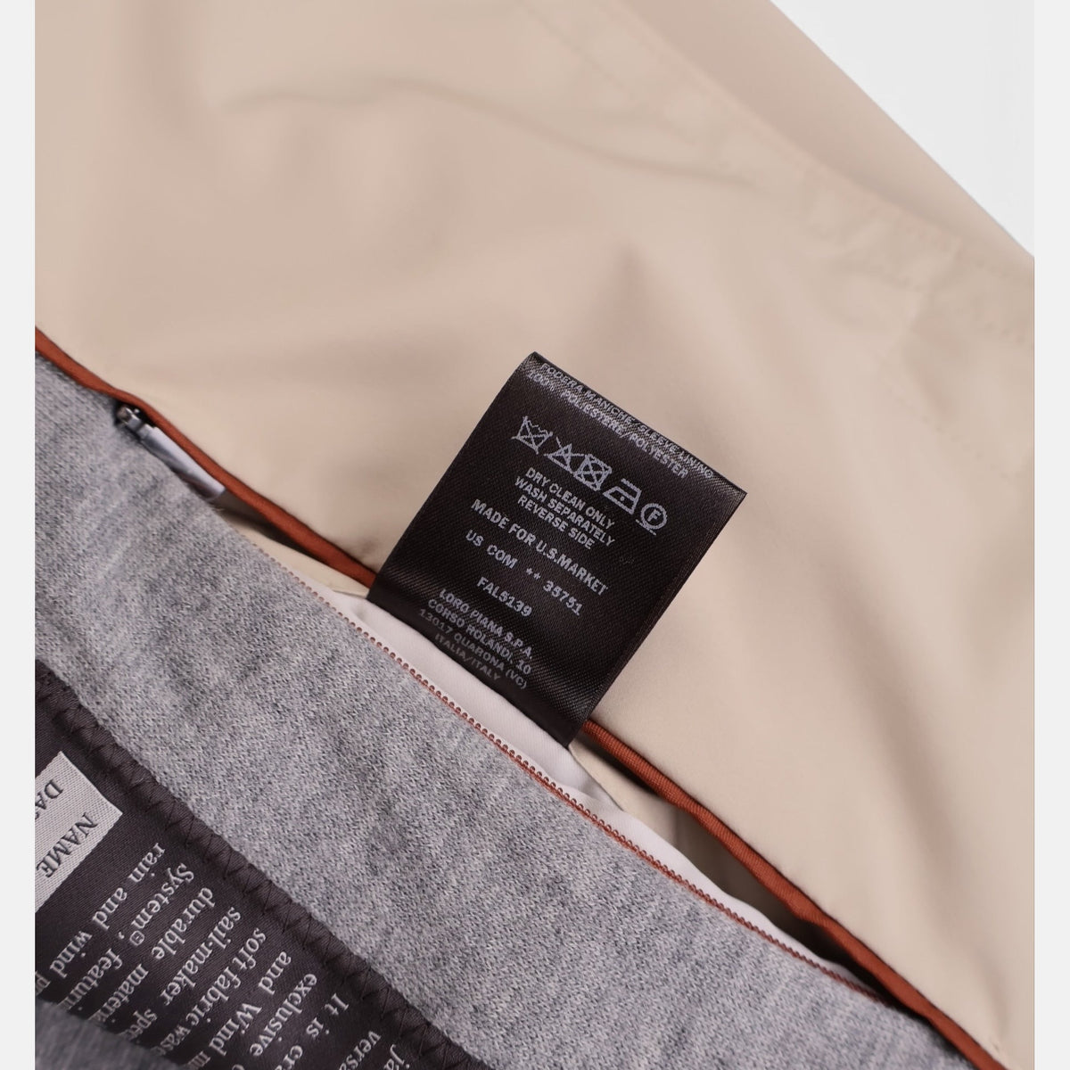Loro Piana Windmate Traveller Bomber Sand Shell (XL)